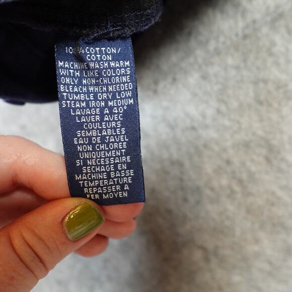 Vintage Ralph Lauren Shorts Womens 14 Preppy Chino Golf Blue 5" Old Money - Picture 7 of 9